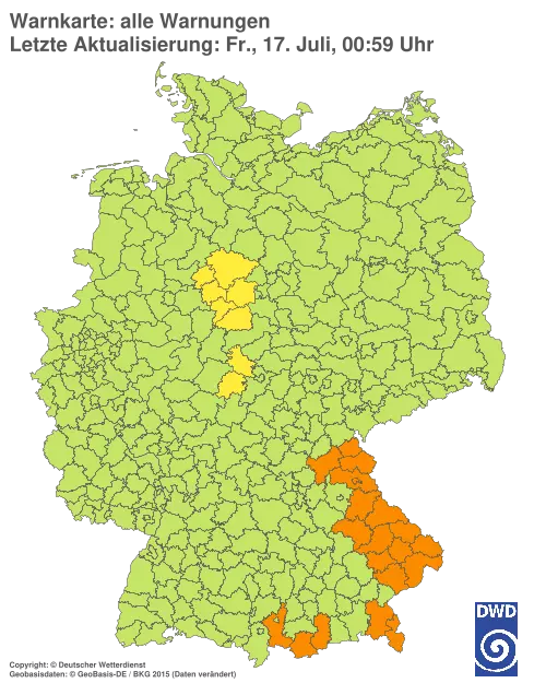 Aktuelle Wetterwarnungen für %region%