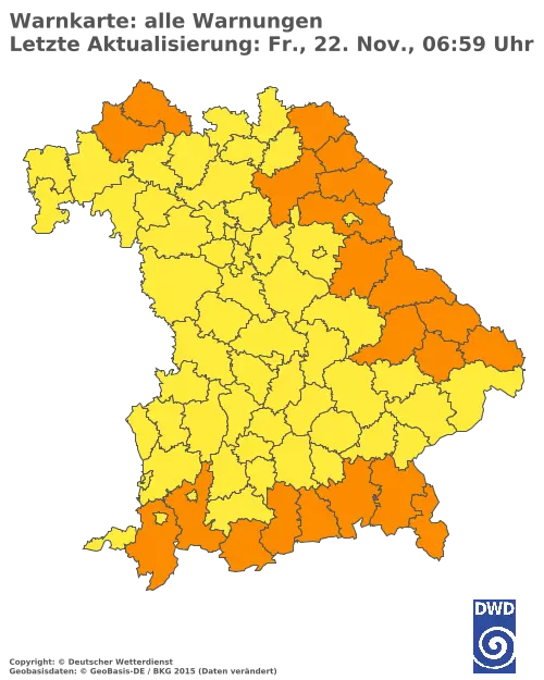 Aktuelle Wetterwarnungen für  Kitzingen