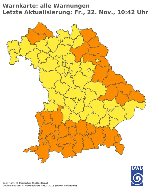 Aktuelle Wetterwarnungen für  Kitzingen