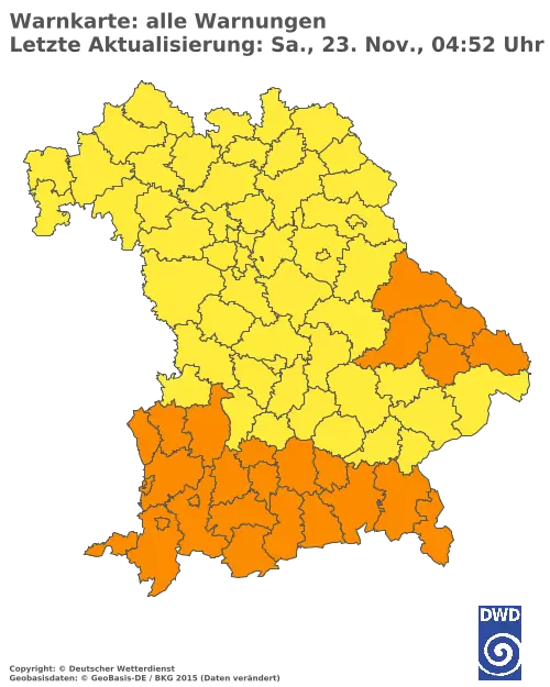 Aktuelle Wetterwarnungen für  Kitzingen