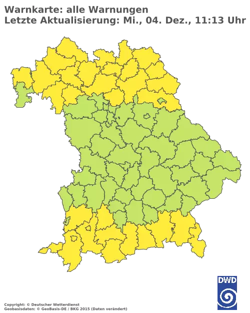 Aktuelle Wetterwarnungen für  Kitzingen