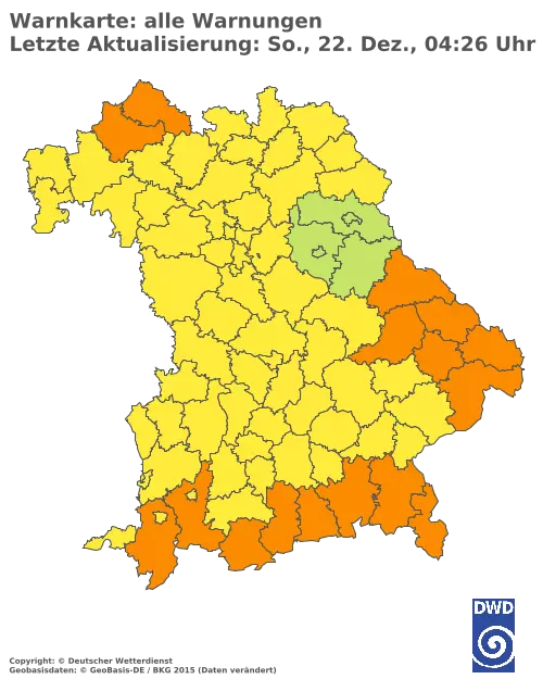 Aktuelle Wetterwarnungen für  Kitzingen