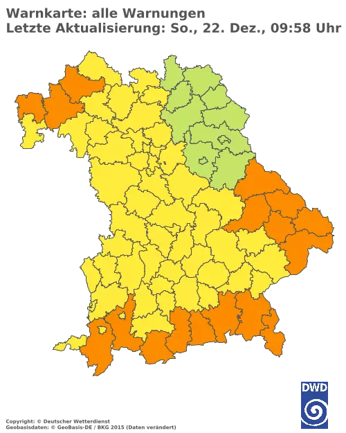 Aktuelle Wetterwarnungen für  Kitzingen