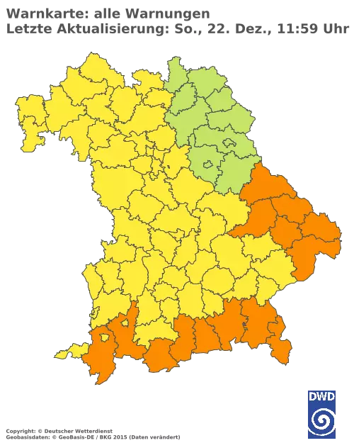 Aktuelle Wetterwarnungen für  Kitzingen