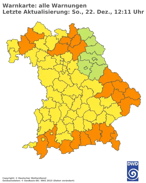 Aktuelle Wetterwarnungen für  Kitzingen