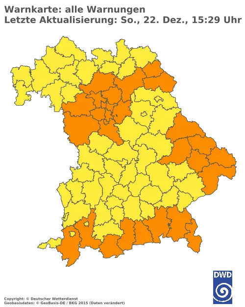 Aktuelle Wetterwarnungen für  Kitzingen