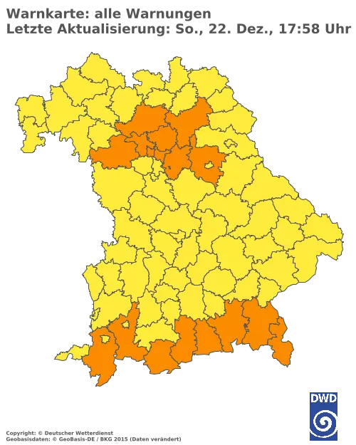 Aktuelle Wetterwarnungen für  Kitzingen