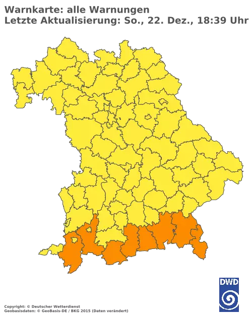 Aktuelle Wetterwarnungen für  Kitzingen