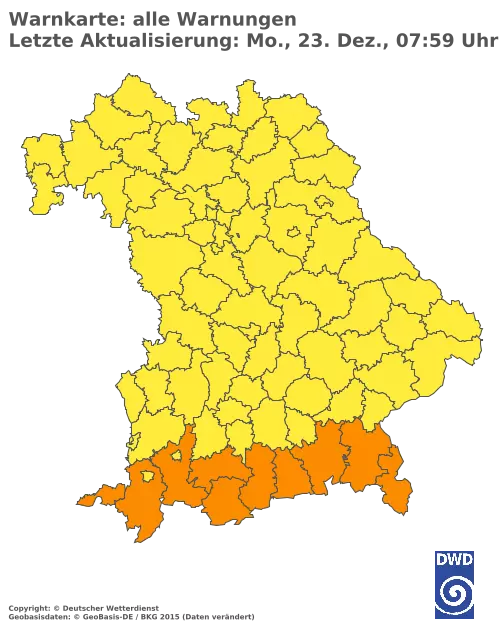 Aktuelle Wetterwarnungen für  Kitzingen