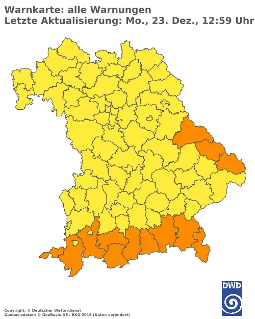 Aktuelle Wetterwarnungen für  Kitzingen