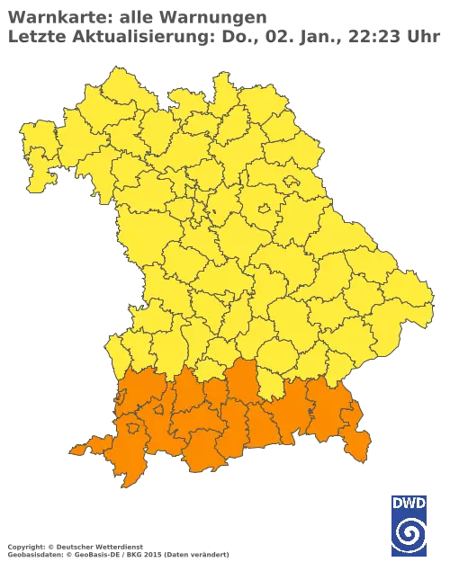 Aktuelle Wetterwarnungen für  Kitzingen