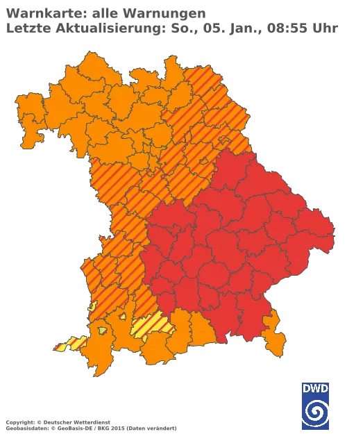 Aktuelle Wetterwarnungen für  Kitzingen