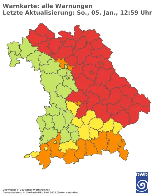 Aktuelle Wetterwarnungen für  Kitzingen