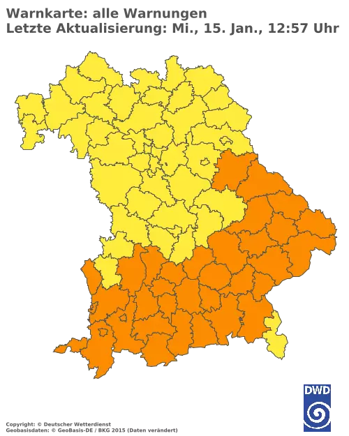 Aktuelle Wetterwarnungen für  Kitzingen