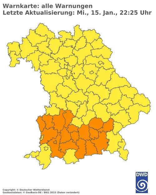 Aktuelle Wetterwarnungen für  Kitzingen