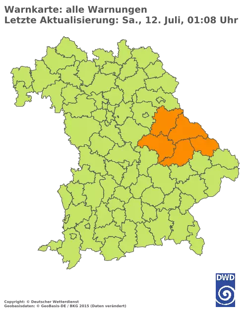 Aktuelle Wetterwarnungen für  Kitzingen