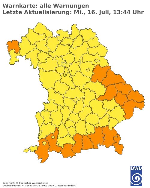 Aktuelle Wetterwarnungen für  Kitzingen