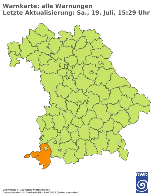 Aktuelle Wetterwarnungen für  Kitzingen