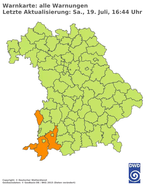 Aktuelle Wetterwarnungen für  Kitzingen