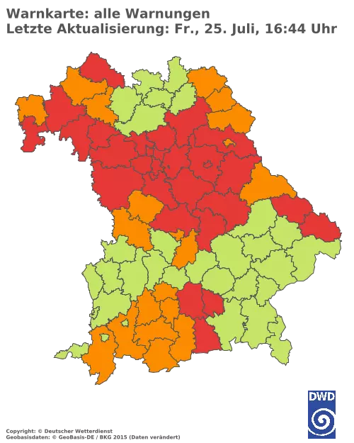 Aktuelle Wetterwarnungen für  Kitzingen
