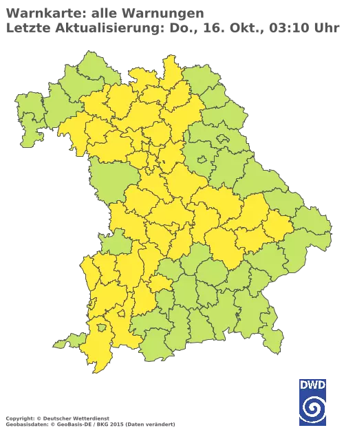 Aktuelle Wetterwarnungen für  Kitzingen
