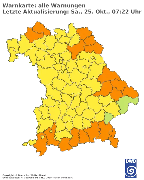 Aktuelle Wetterwarnungen für  Kitzingen