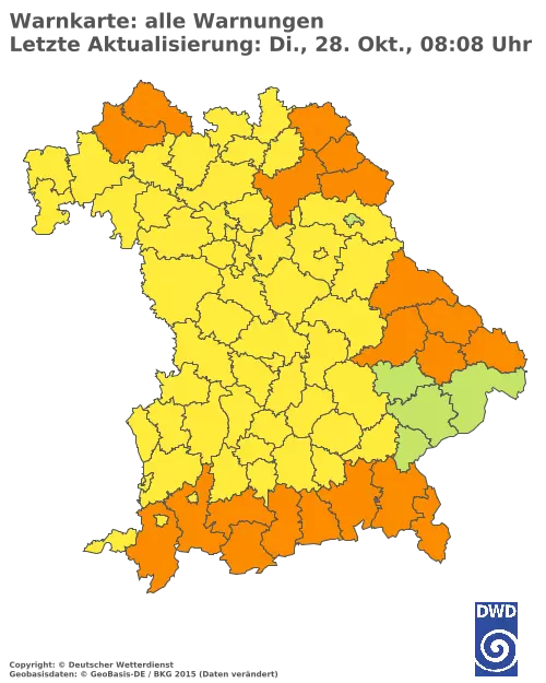 Aktuelle Wetterwarnungen für  Kitzingen