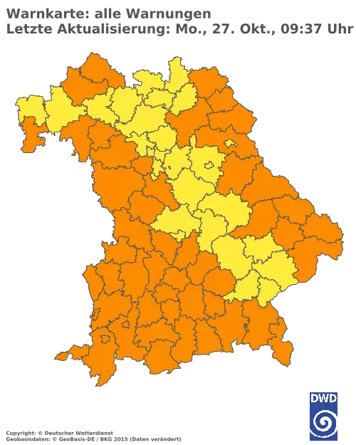 Aktuelle Wetterwarnungen für  Kitzingen
