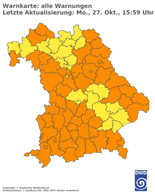 Aktuelle Wetterwarnungen für  Kitzingen