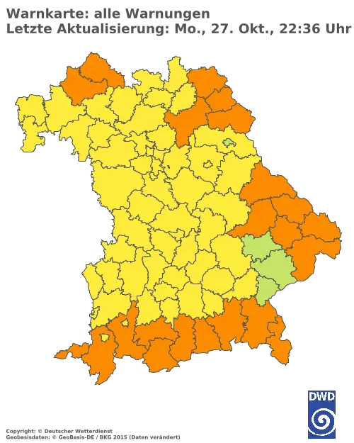 Aktuelle Wetterwarnungen für  Kitzingen