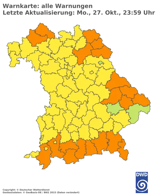 Aktuelle Wetterwarnungen für  Kitzingen