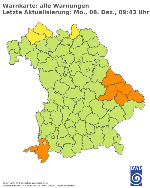 Aktuelle Wetterwarnungen für  Kitzingen