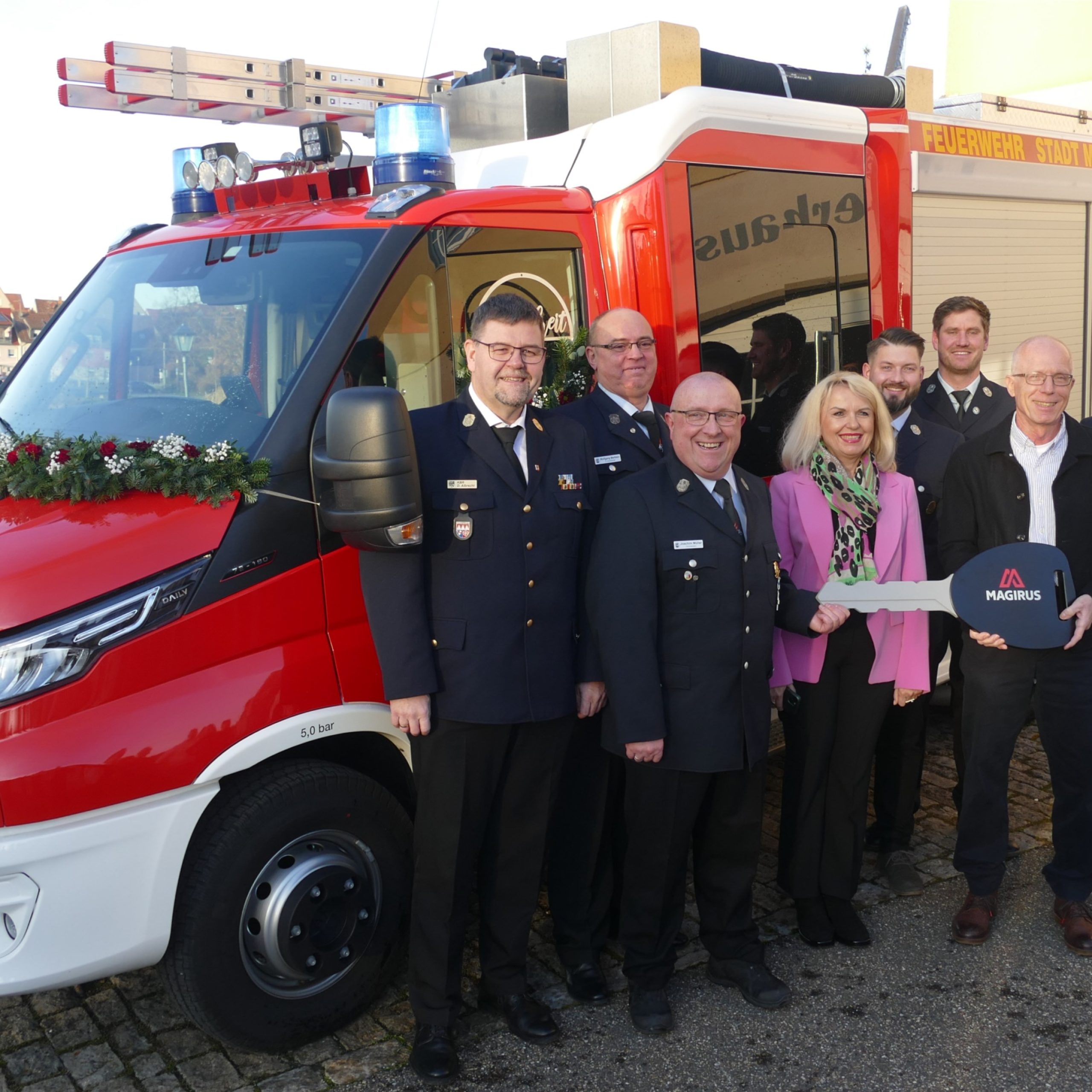 Fahrzeugsegnung des neuen MLF der Feuerwehr Stadt Marktbreit